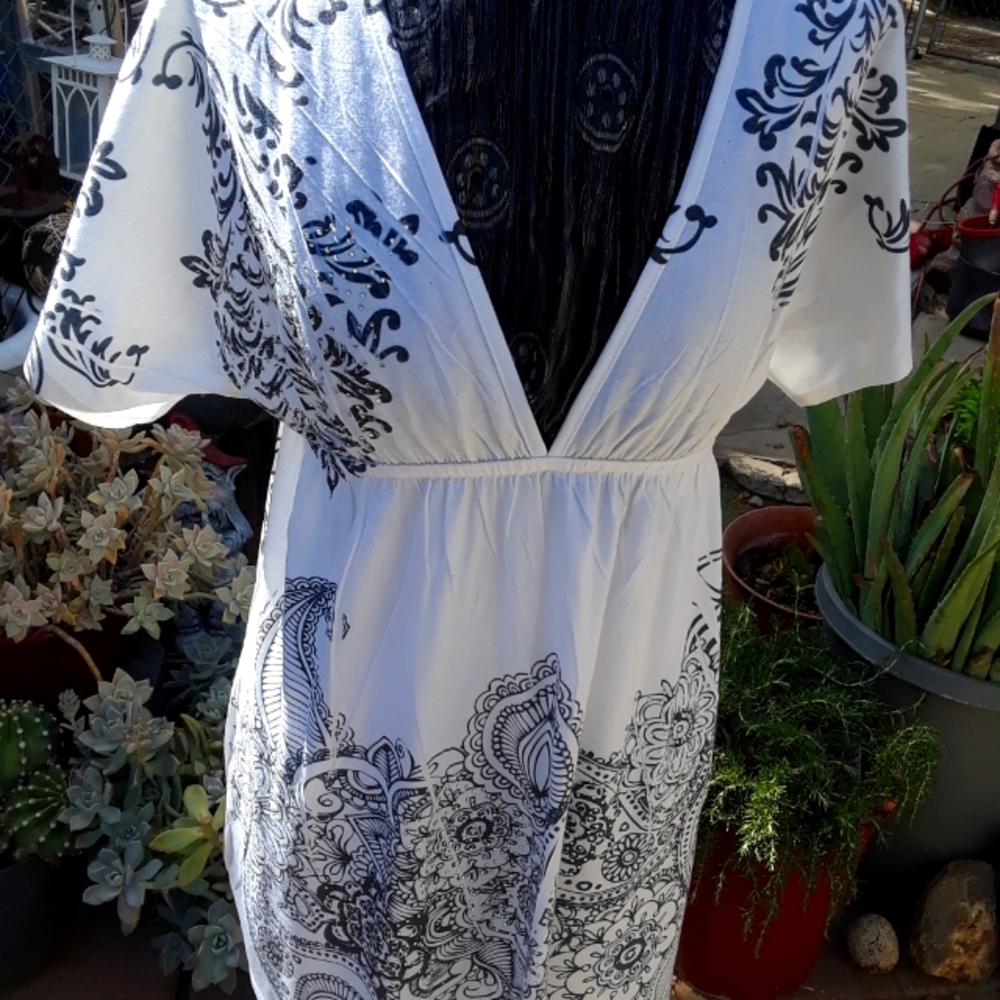 NWOT Bohemian Embellished Dress & Cover Up!